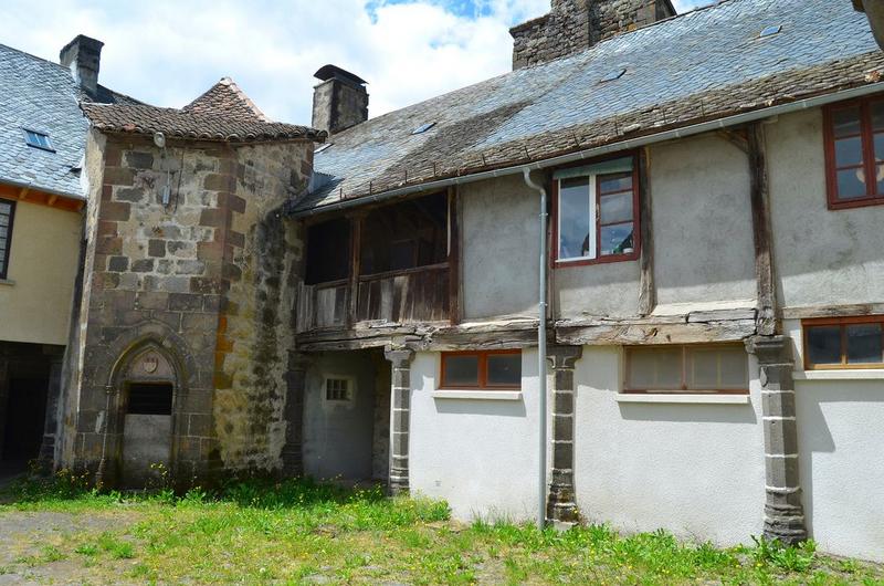 cour intérieure, façade est, vue générale