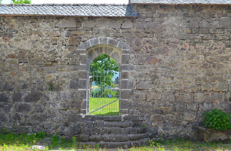 cour intérieure, façade ouest, vue générale