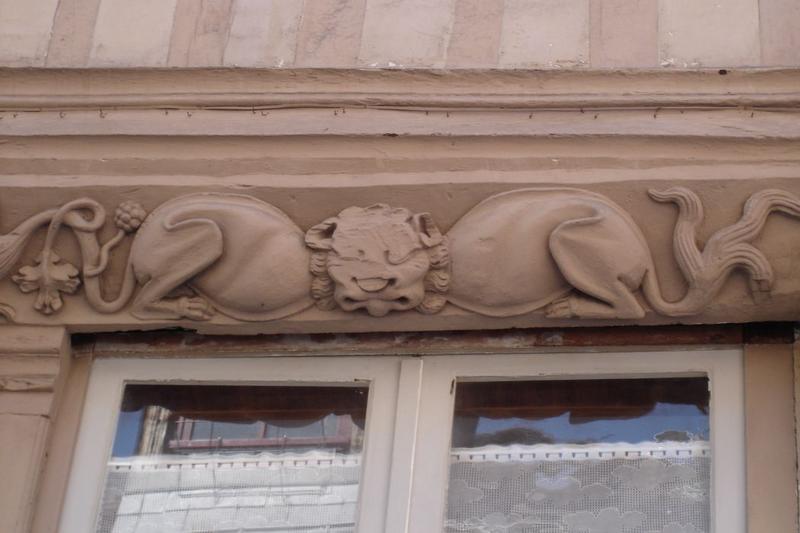 détail de la façade sur rue