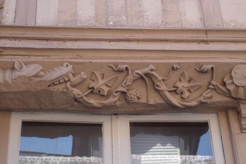 détail de la façade sur rue