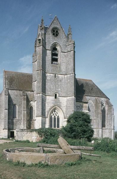 Façade sud et clocher de l'église