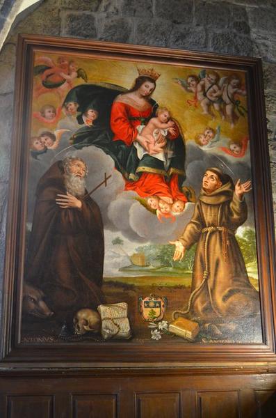 tableau : la Vierge à l'Enfant sur une nuée avec saint François et saint Antoine, vue générale - © Ministère de la Culture (France), Médiathèque du patrimoine et de la photographie, diffusion RMN-GP