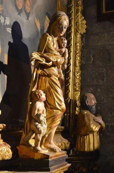 groupe sculpté : la Vierge à l'Enfant et saint Jean-Baptiste avec sa brebis, vue générale - © Ministère de la Culture (France), Médiathèque du patrimoine et de la photographie, diffusion RMN-GP