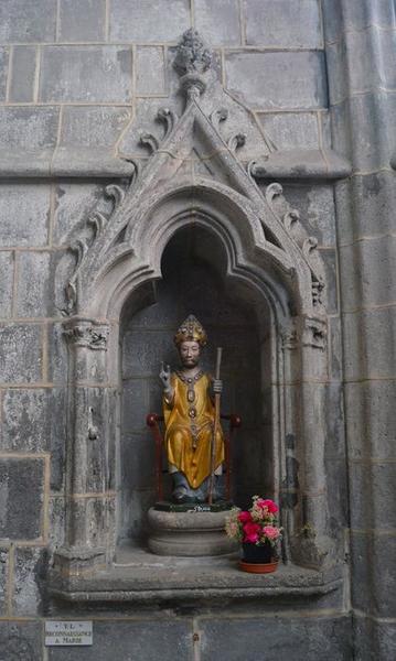 statue : saint Blaise, vue générale