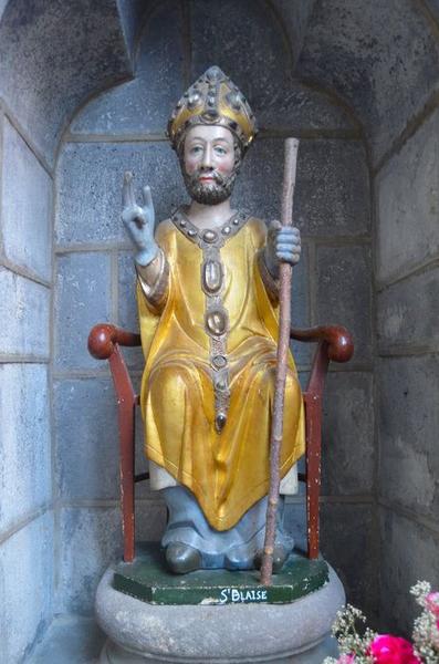 statue : saint Blaise, vue générale