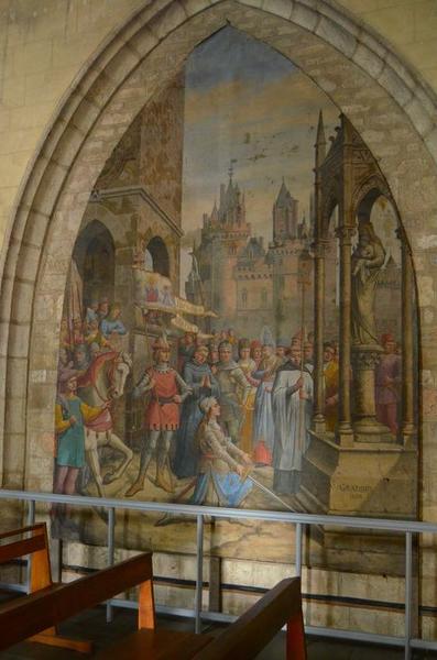 tableau : sainte Jeanne d'Arc au pied de la Vierge, vue générale - © Ministère de la Culture (France), Médiathèque du patrimoine et de la photographie, diffusion RMN-GP