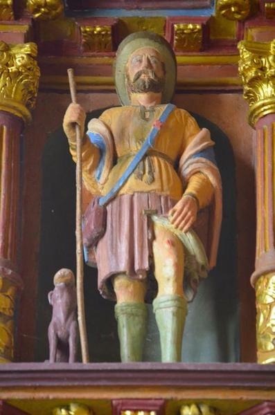 statue : saint Roch, vue générale