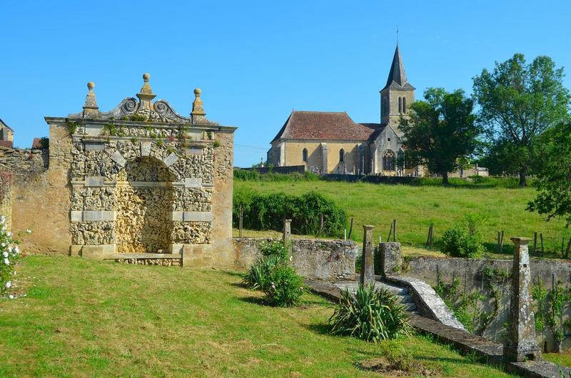 ancien jardin, vue partielle