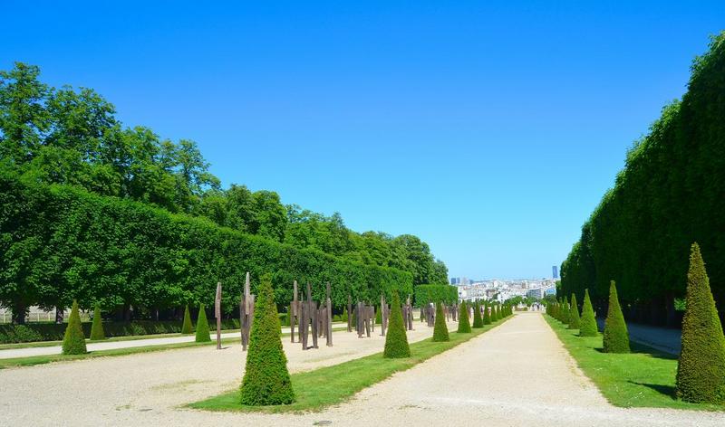 allée des statues, vue générale