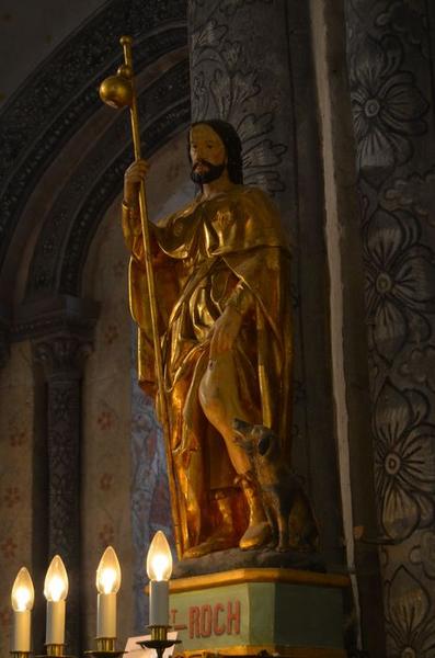 statue : saint Roch, vue générale