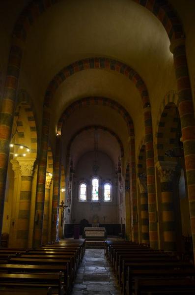 église abbatiale, nef, vue générale