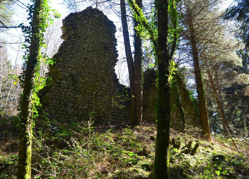 Vue partielle des ruines