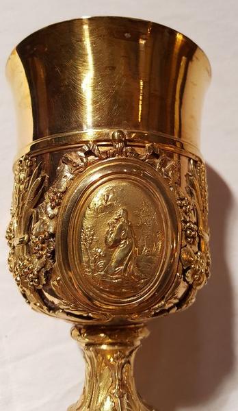 calice de Mgr de Salignac de la Motte Fénelon, évêque de Lombez, détail de la coupe