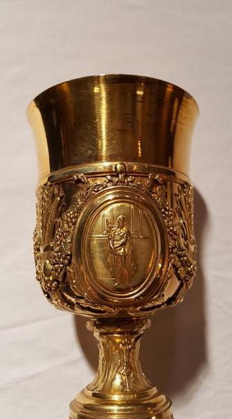 calice de Mgr de Salignac de la Motte Fénelon, évêque de Lombez, détail de la coupe