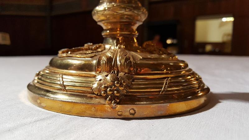 calice de Mgr de Salignac de la Motte Fénelon, évêque de Lombez, détail des poinçons