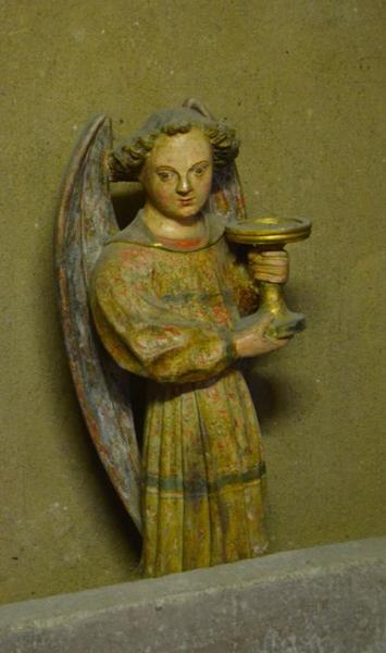 Groupe sculpté : Mise au tombeau, vue partielle