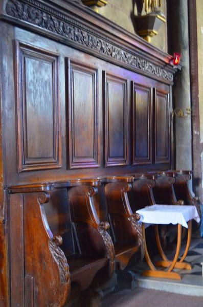 Stalles du recteur de la confrérie des Pénitents du saint sacrement, vue générale