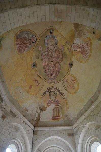 peinture monumentale de la voûte du choeur : Christ en majesté, vue générale