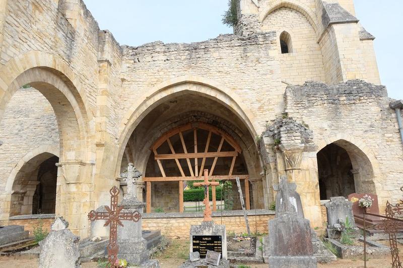 ruines, ensemble est, vue partielle