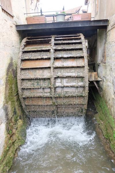 mécanisme, vue générale de la roue à aubes