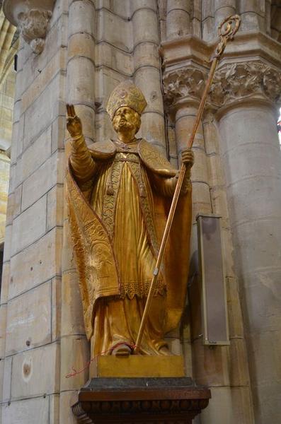 statue : saint Alpin, vue générale - © Ministère de la Culture (France), Médiathèque du patrimoine et de la photographie, diffusion RMN-GP