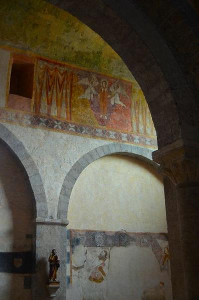 peinture monumentale : ravissement de sainte Madeleine (le), vue partielle