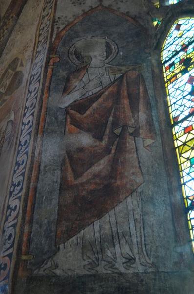 choeur, baie axiale, ébrasement, détail