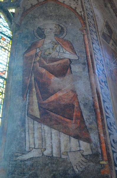 choeur, baie axiale, ébrasement, détail