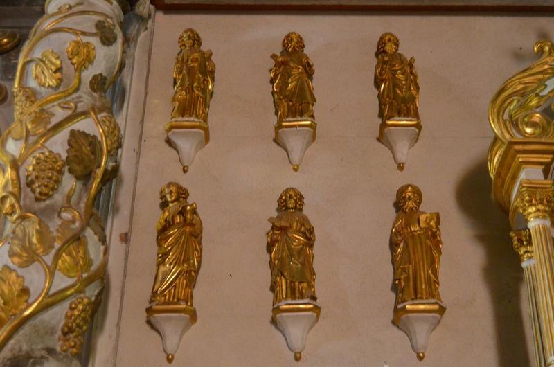 statues (statuettes) : apôtres, vue générale