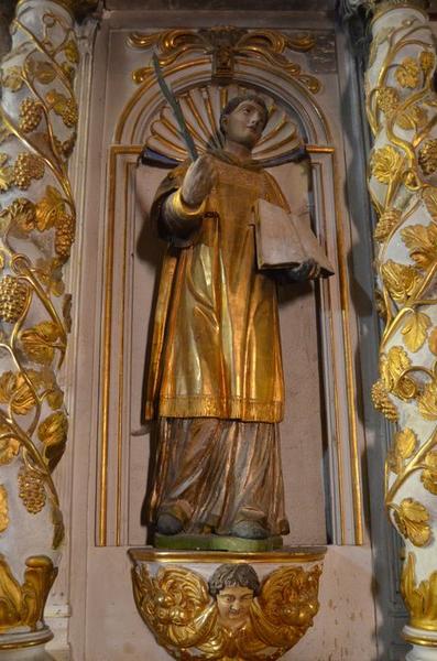 statue : sainte Vincent, vue générale