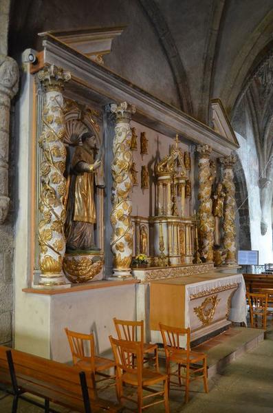 ensemble de l'autel Nord (autel, tabernacle), vue générale