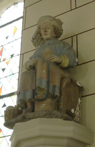 statue : saint Crépin, vue générale