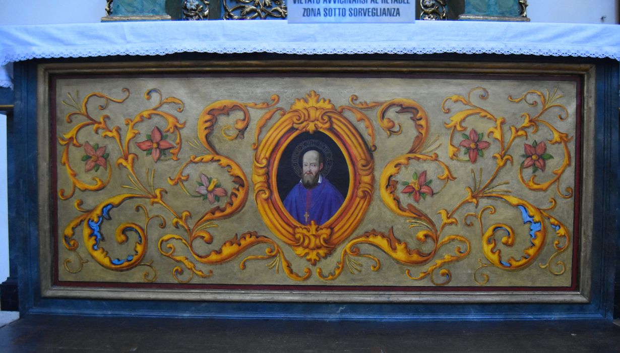 retable des Saints-Innocents, détail de l’autel : Portrait de saint François de Sales