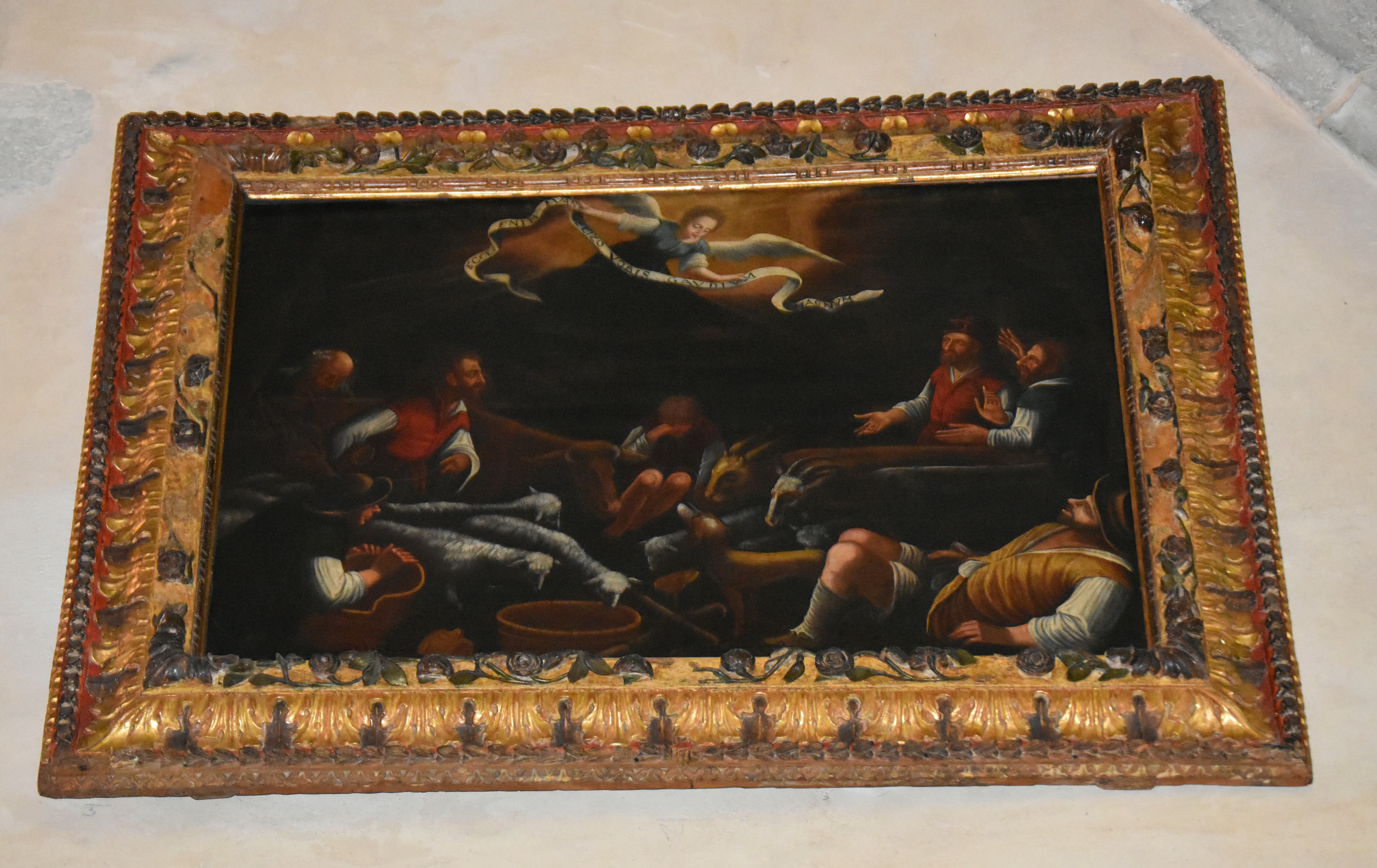 tableau, cadre : l'Annonce aux bergers, vue générale - © Ministère de la Culture (France), Médiathèque du patrimoine et de la photographie, diffusion RMN-GP