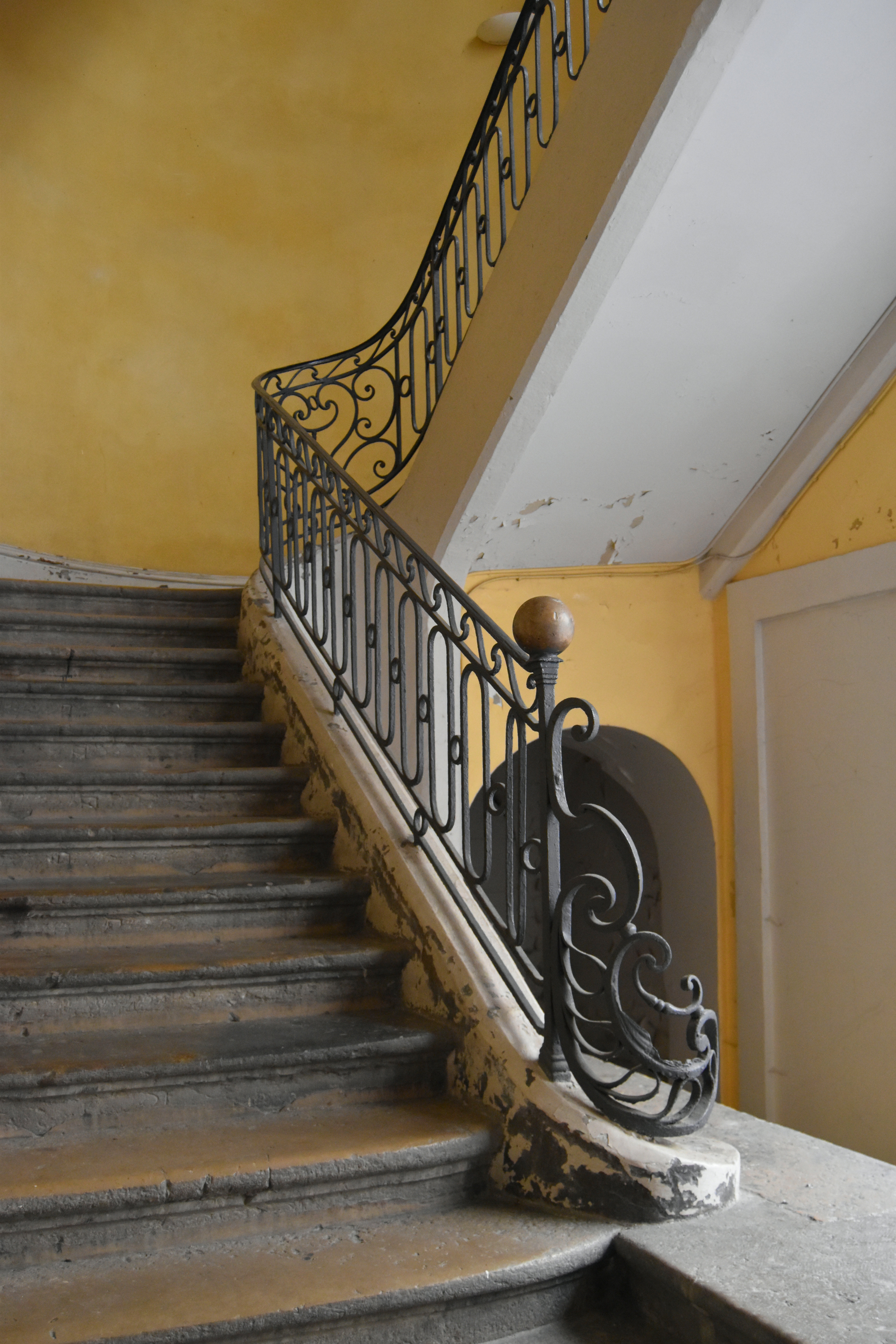 escalier nord-ouest, vue partielle