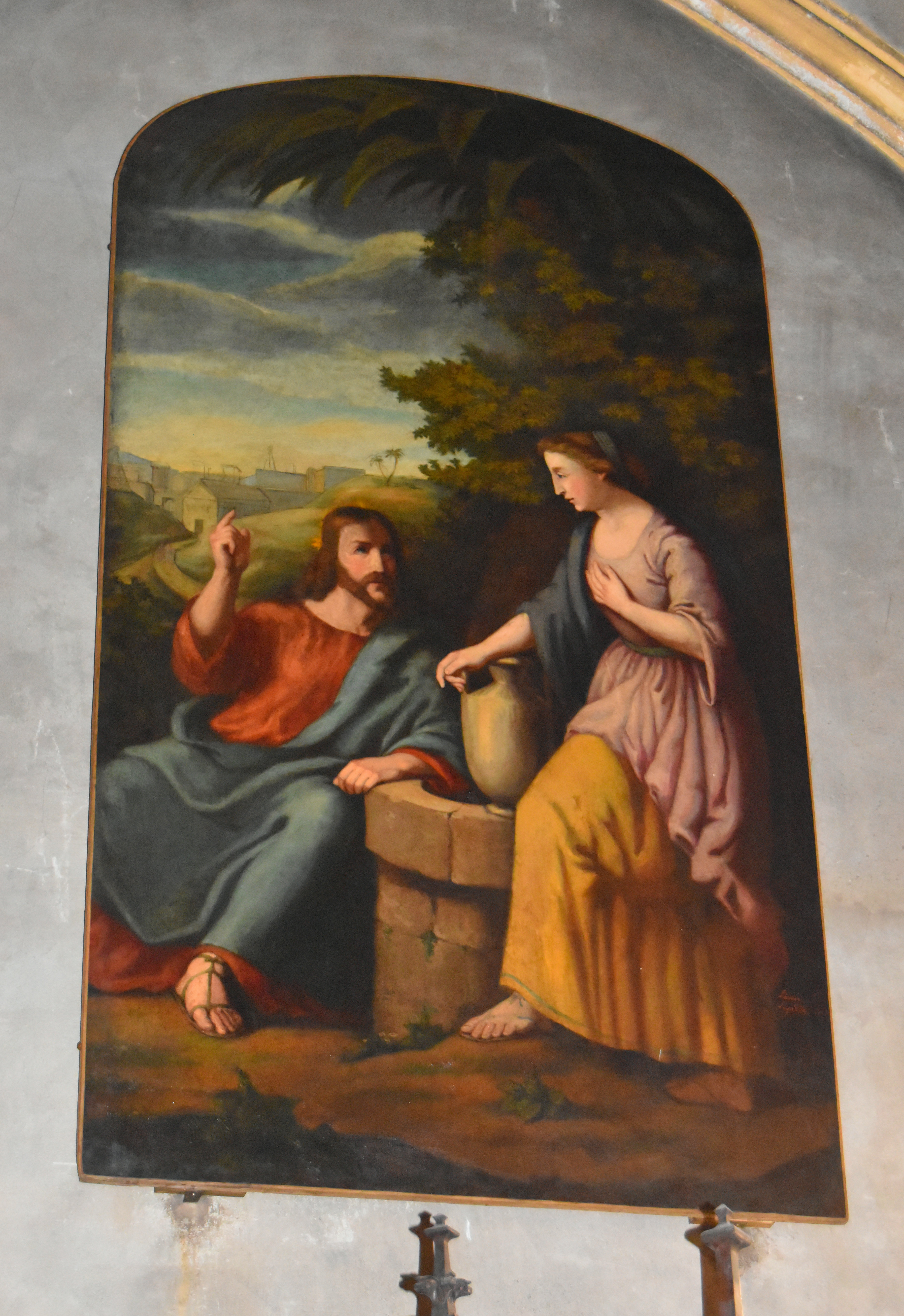 Tableau : Christ et la Samaritaine