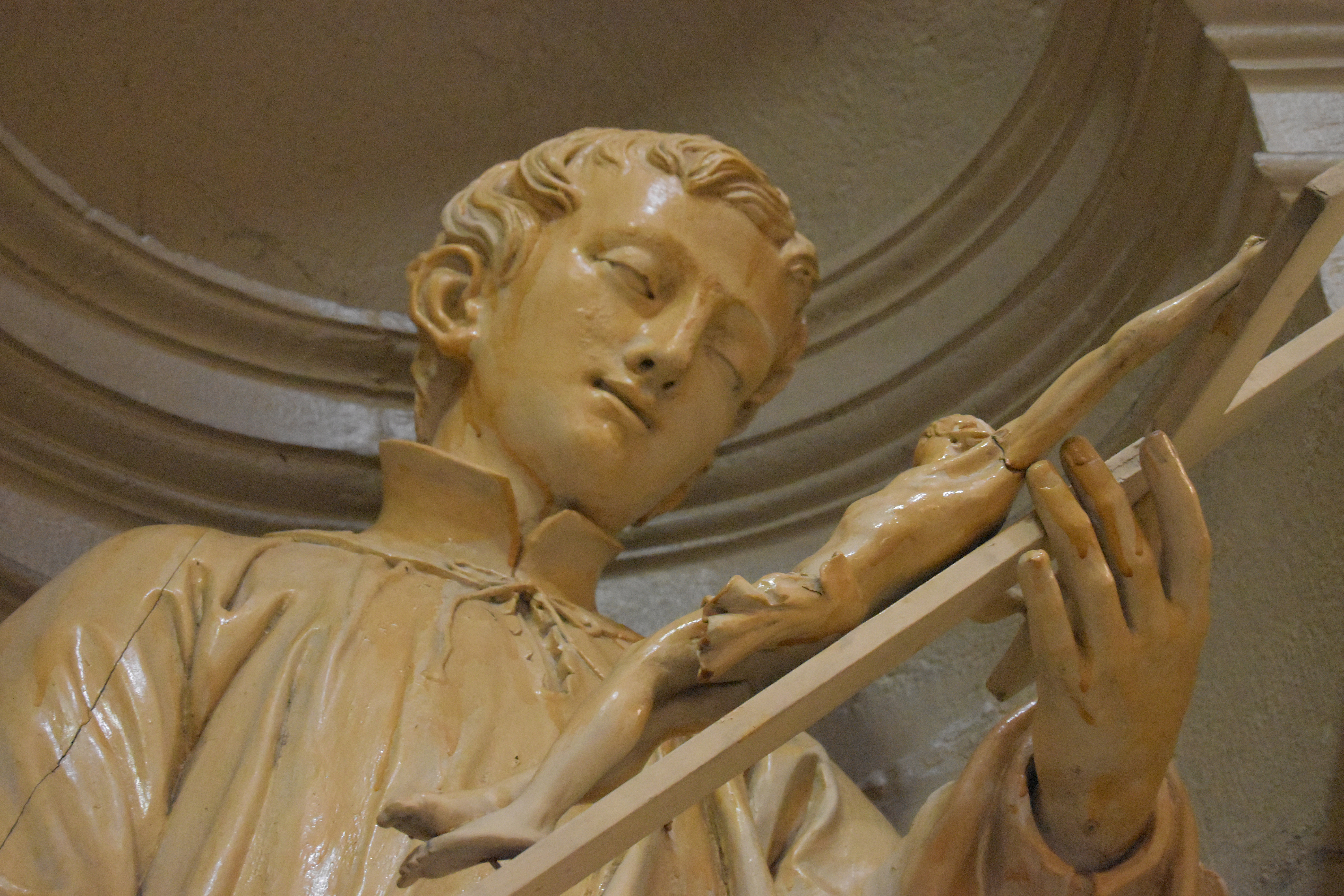 statue : Saint Louis de Gonzague, vue partielle - © Ministère de la Culture (France), Médiathèque du patrimoine et de la photographie, diffusion RMN-GP