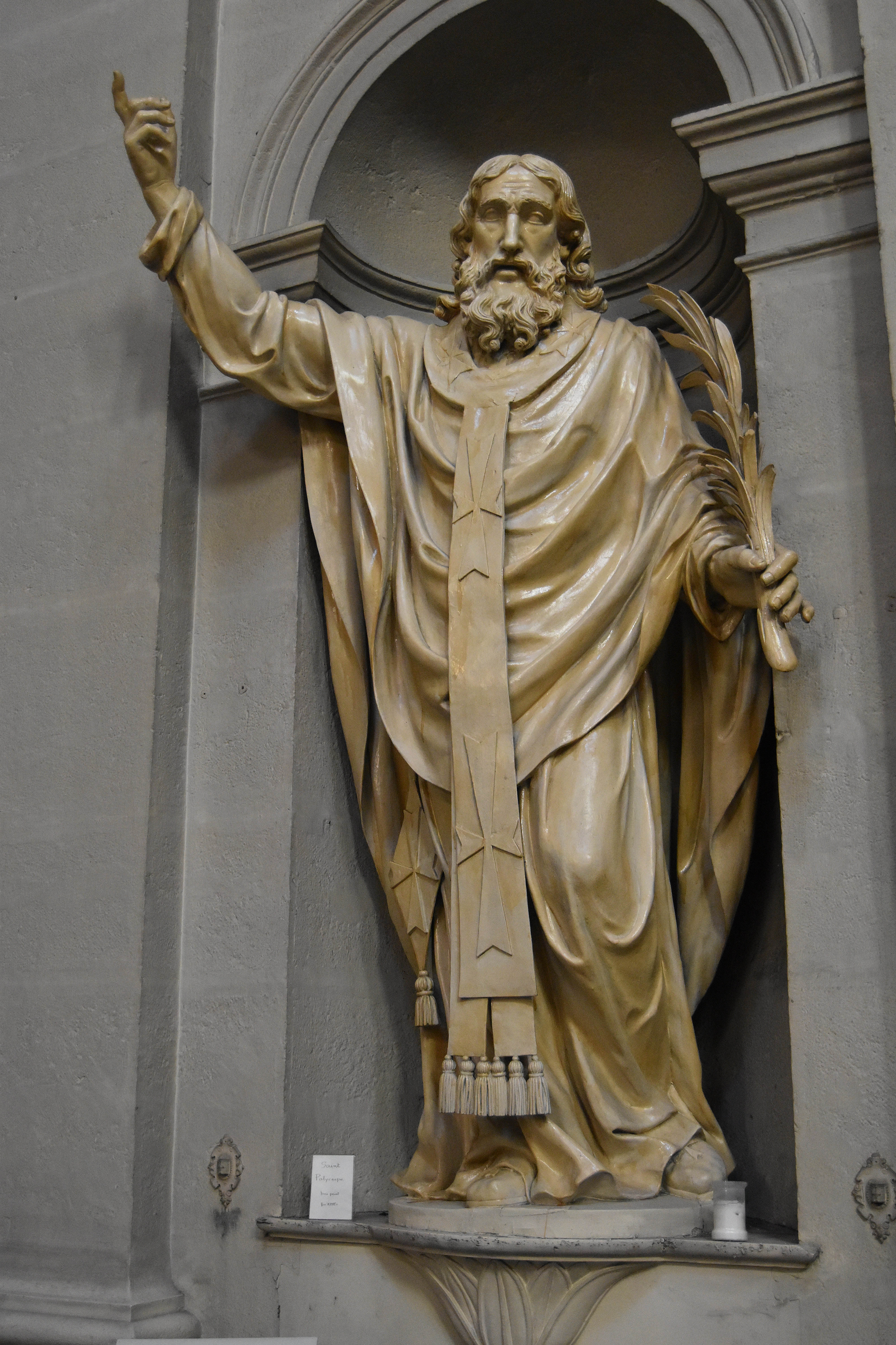 statue : Saint Polycarpe, vue générale