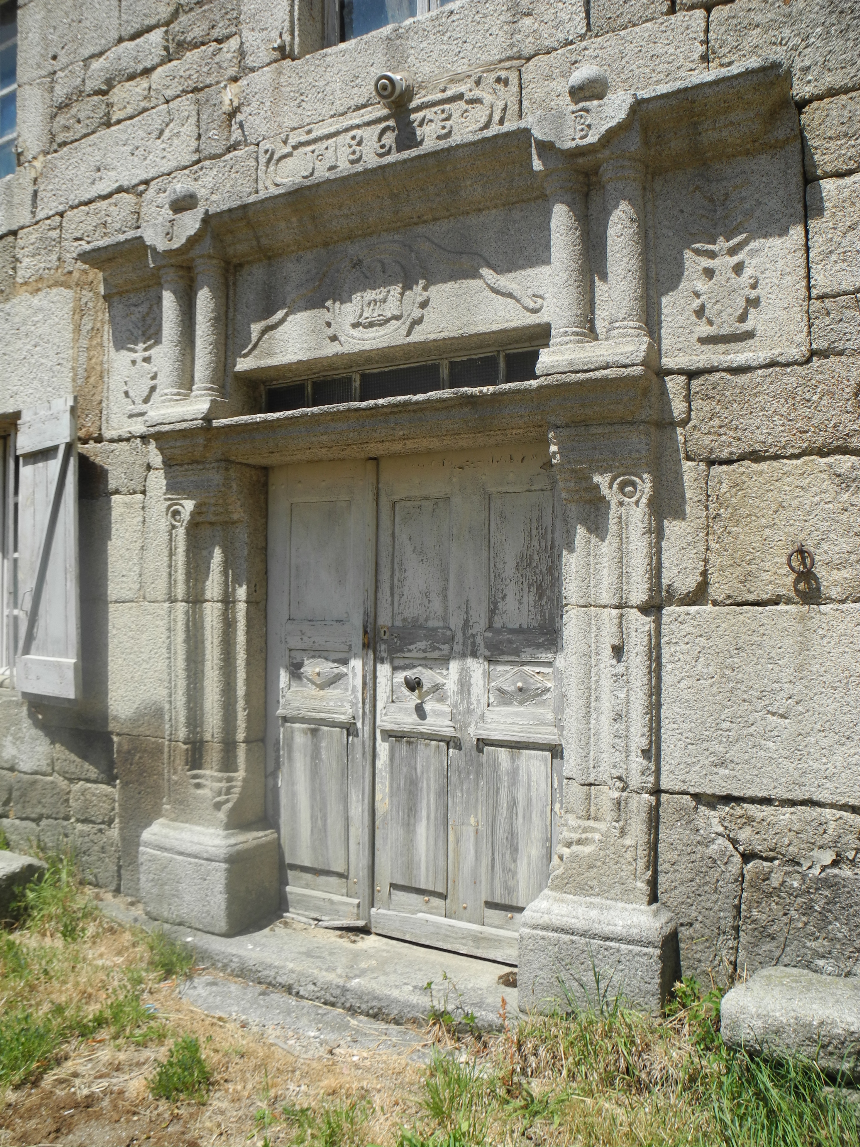 porche d’accès sud, vue générale