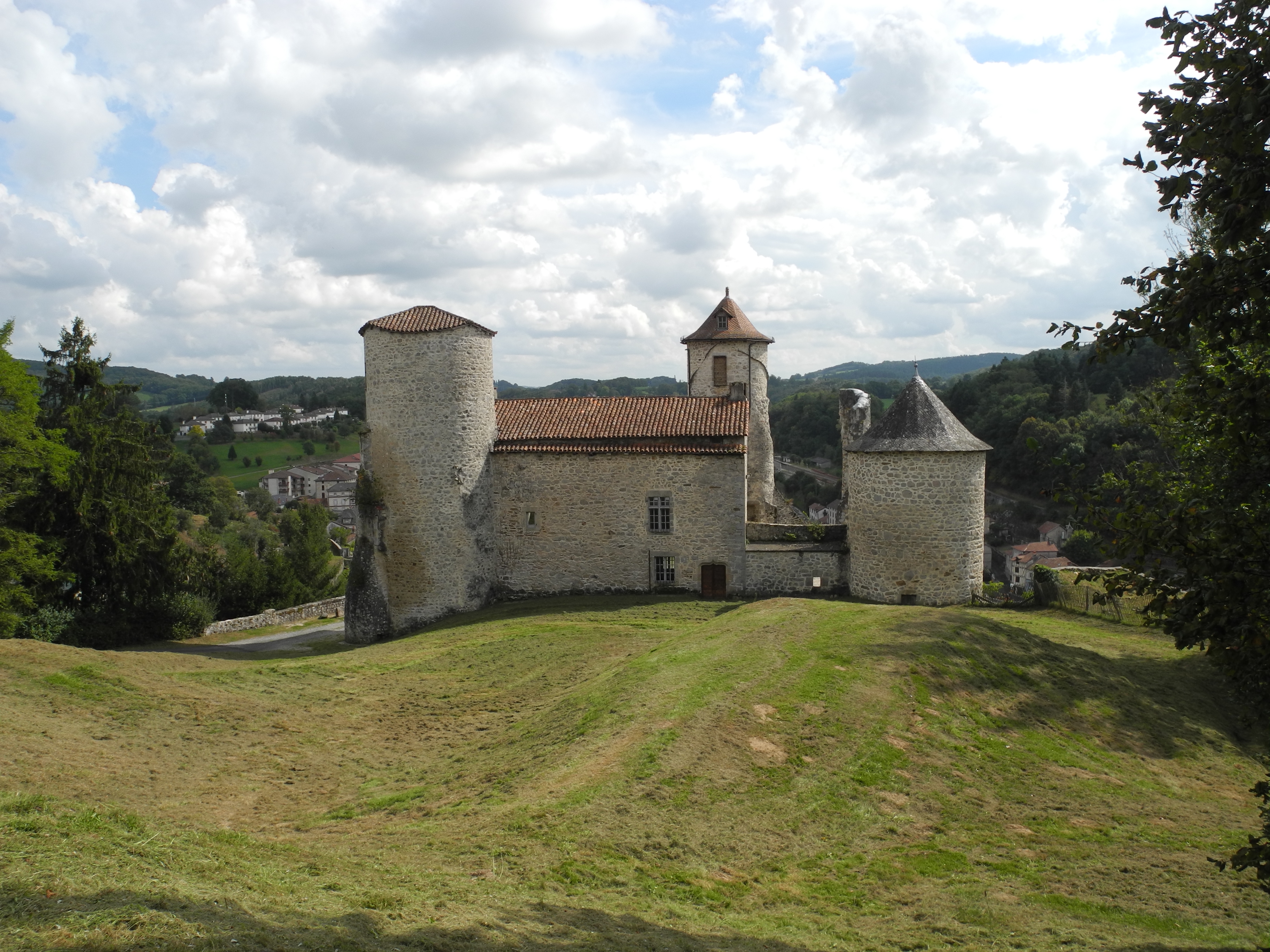 vue générale du château dans son environnement