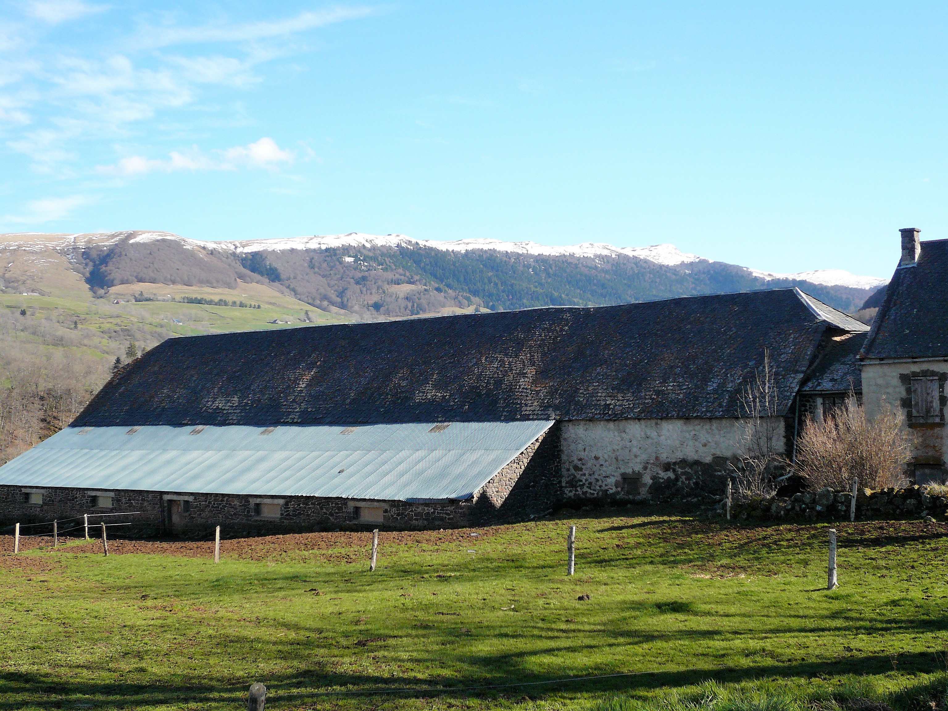 grange nord, flanc nord, vue générale