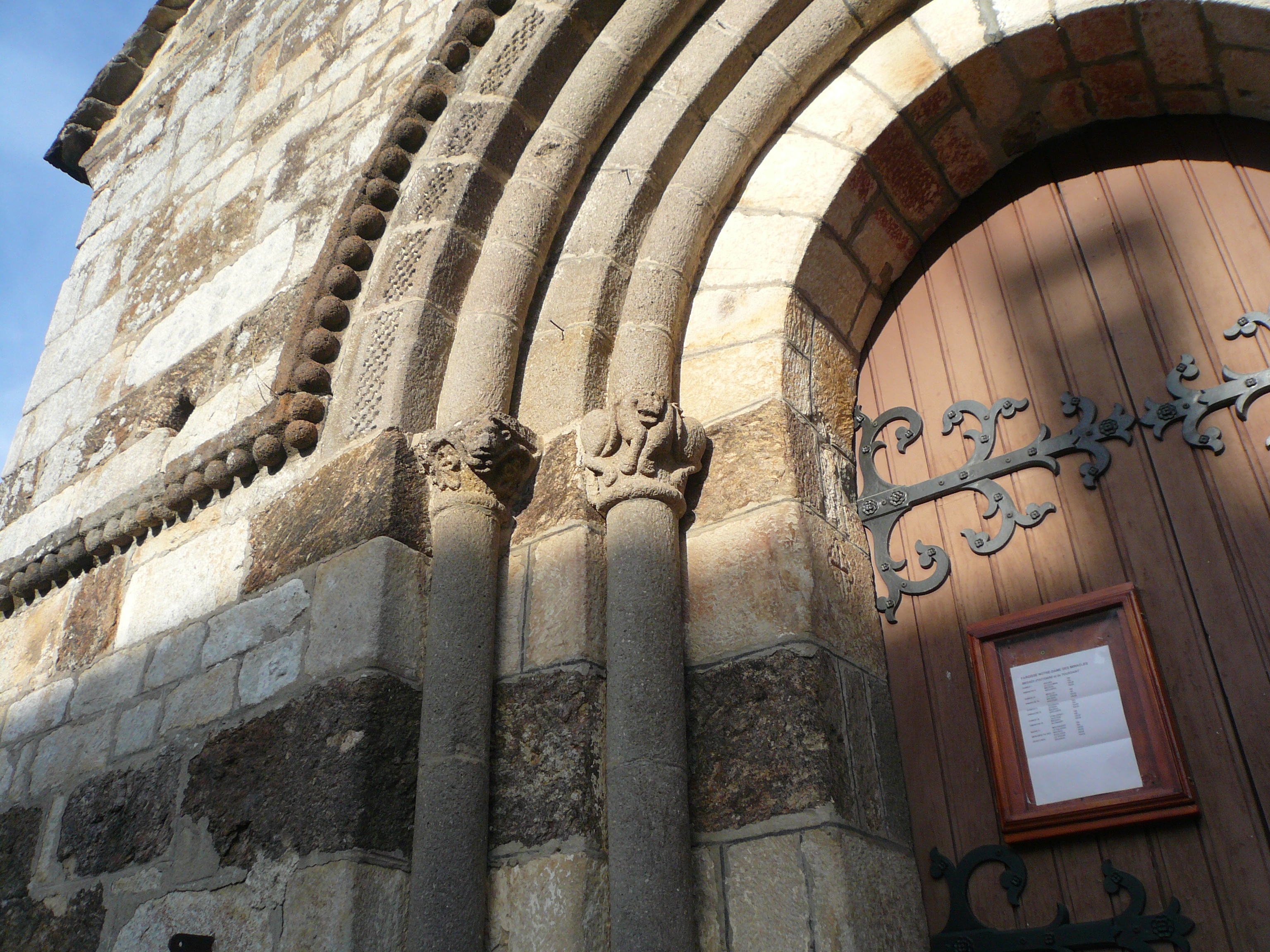 façade occidentale, vue partielle