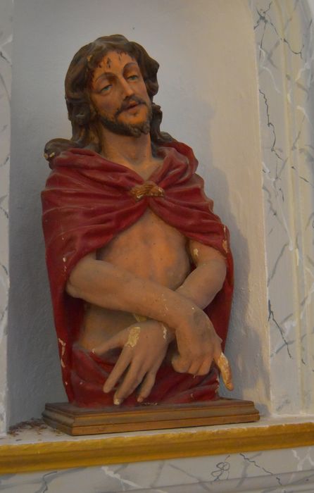 Eglise Saint-Jean-Baptiste : statue à mi-corps Ecce Homo (ou Christ de Pitié), vue générale - © Ministère de la Culture (France), Médiathèque du patrimoine et de la photographie, diffusion RMN-GP
