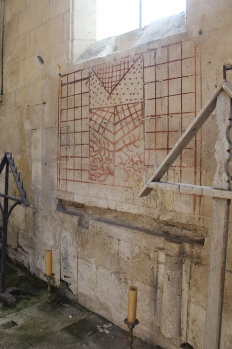 chapelle sud, vue partielle, emplacement de l'ancien autel