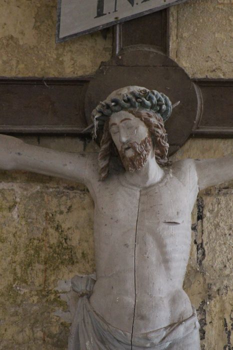 croix : Christ en croix, vue partielle