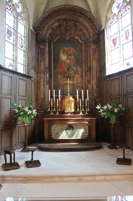 retable du maître-autel, tableau : Déposition de croix (la), vue générale