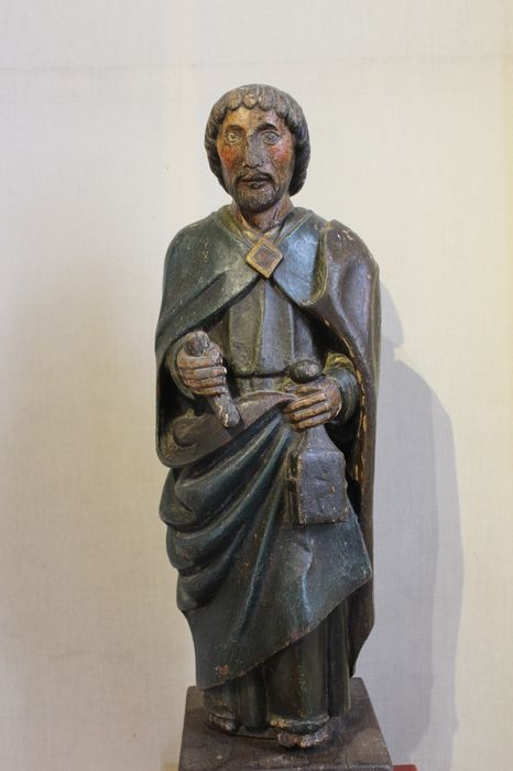 statue : Evangéliste, vue générale