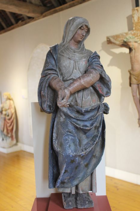 statue de l'ancienne poutre de gloire : Vierge, vue générale