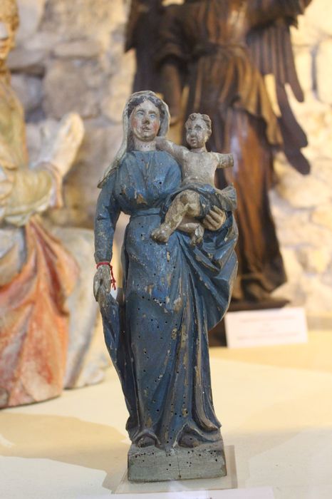 Bâton de procession : Vierge à l'Enfant