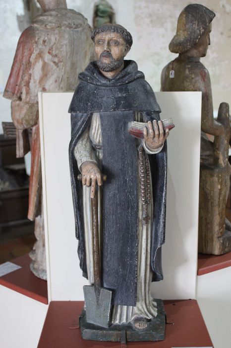 statue : Saint Fiacre, vue générale